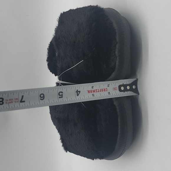1988- 32 Degrees Heat Plush Cushion Slide Women's Size 7.5 - 8.5 Black Color NWT - Picture 5 of 10